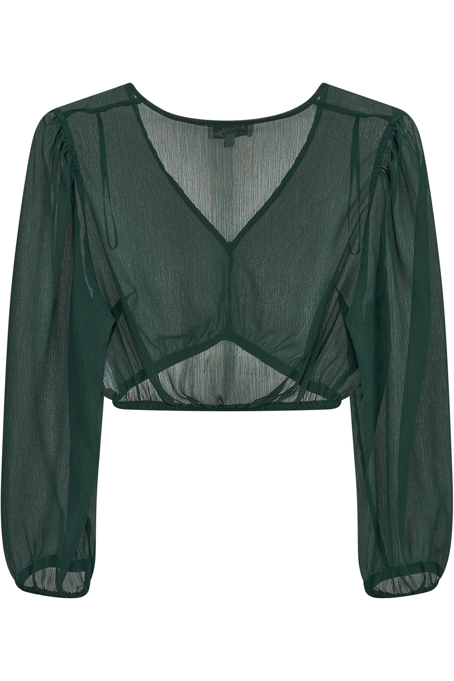 Dirndlbluse Saldenburg in Flaschengrün von MarJo